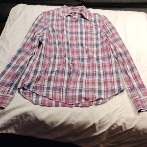 Gant women's long sleeved button down shirt size large
